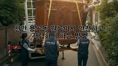 천안 용곡동 원룸이사, 안전하고 저렴하게 하는 방법!
