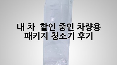 내 차 焕然一新! 할인 중인 차량용 패키지 청소기 후기